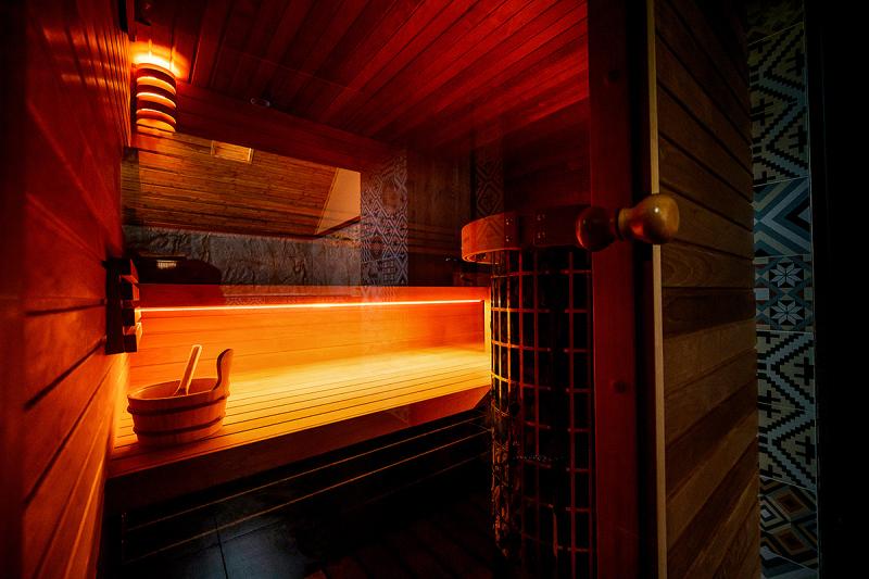 Fínska sauna v penzióne U Sysľa.