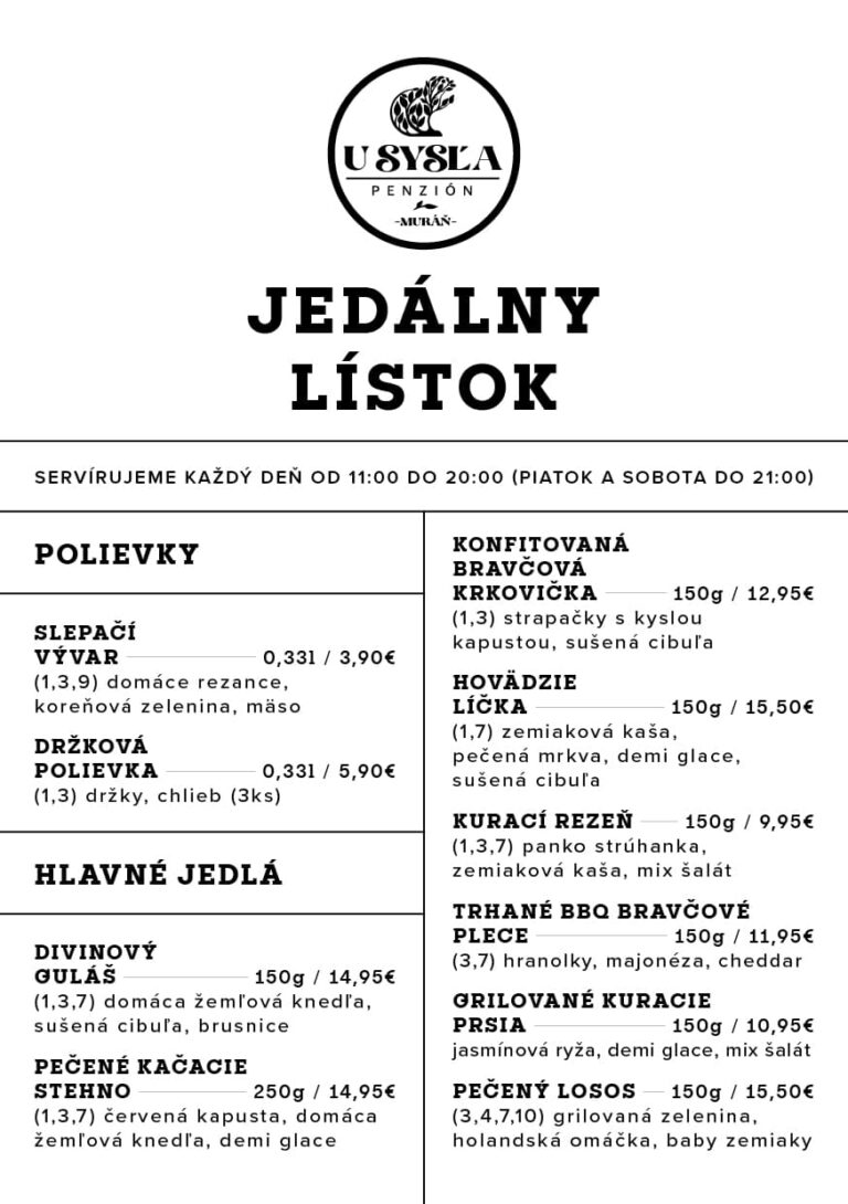 Menu - page 3